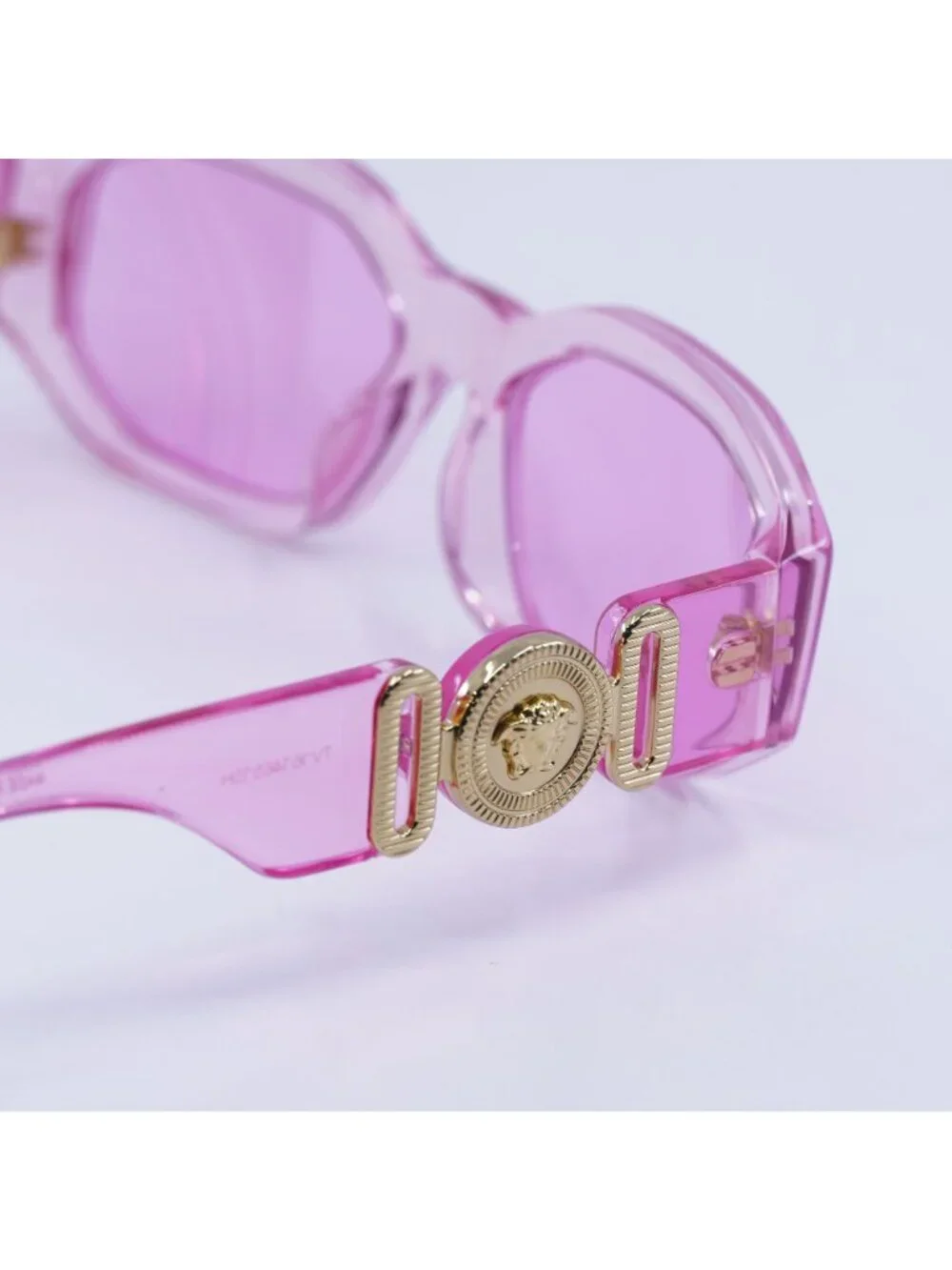 Versace Kids VK4429U 5370/5 Sunglasses Pink Irregular Frame, Fuchsia Lenses